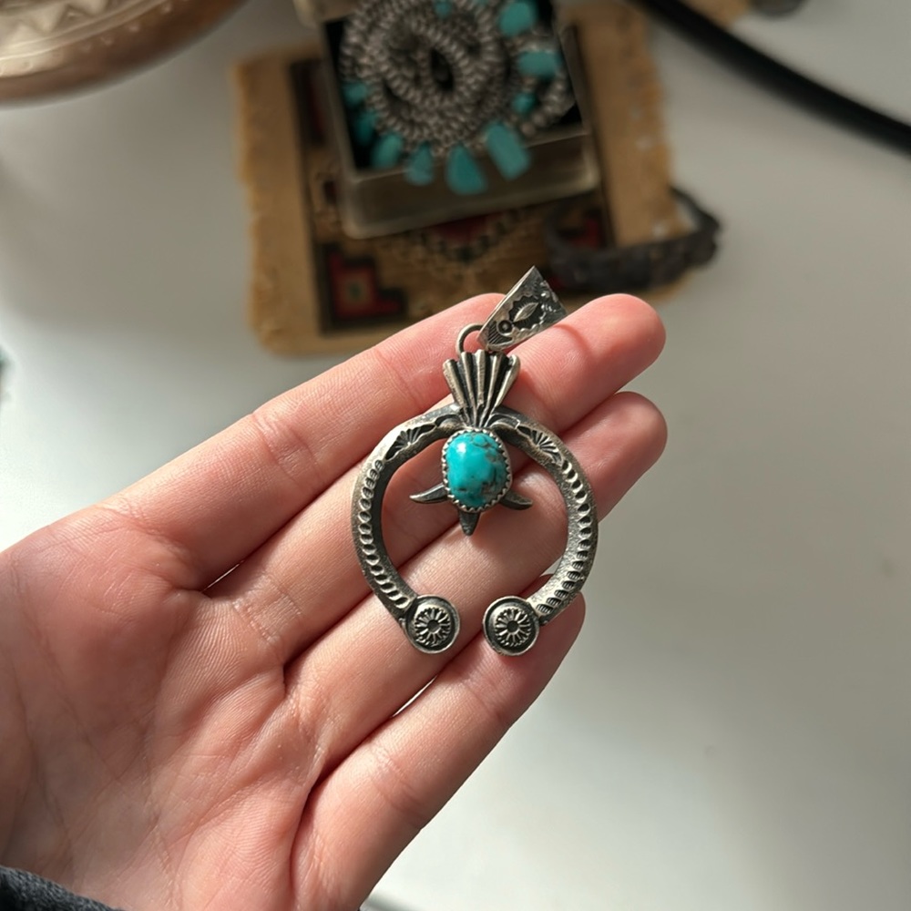 Stamped Naja Pendant